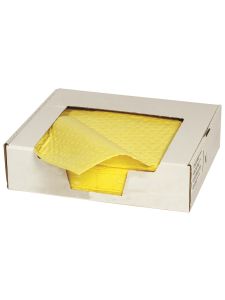 Fentex Chemical Absorbents Pads - 25 Pads In a Box